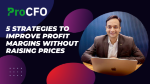 Five strategies to improve profit margins without raising prices. The strategies listed are: Cut operational costs by automating tasks and renegotiating vendor contracts, boost employee efficiency with cross-training and better project management, refine your offerings by focusing on high-margin products and bundling, optimize inventory management with Just-in-Time stocking and better tracking, and reduce customer acquisition costs (CAC) with loyalty programs and referral incentives. The post emphasizes that internal efficiency, not price hikes, is key to profit growth. Call to action: ‘Read more here’ and ‘Let’s discuss in the comments!