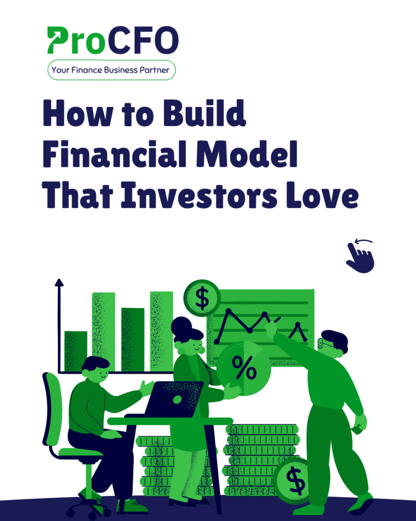 A financial model template with charts and graphs for startups to attract investors.”